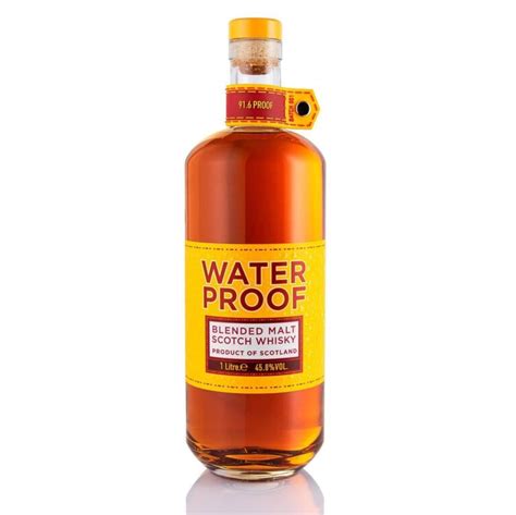 waterproof blended malt scotch whisky.